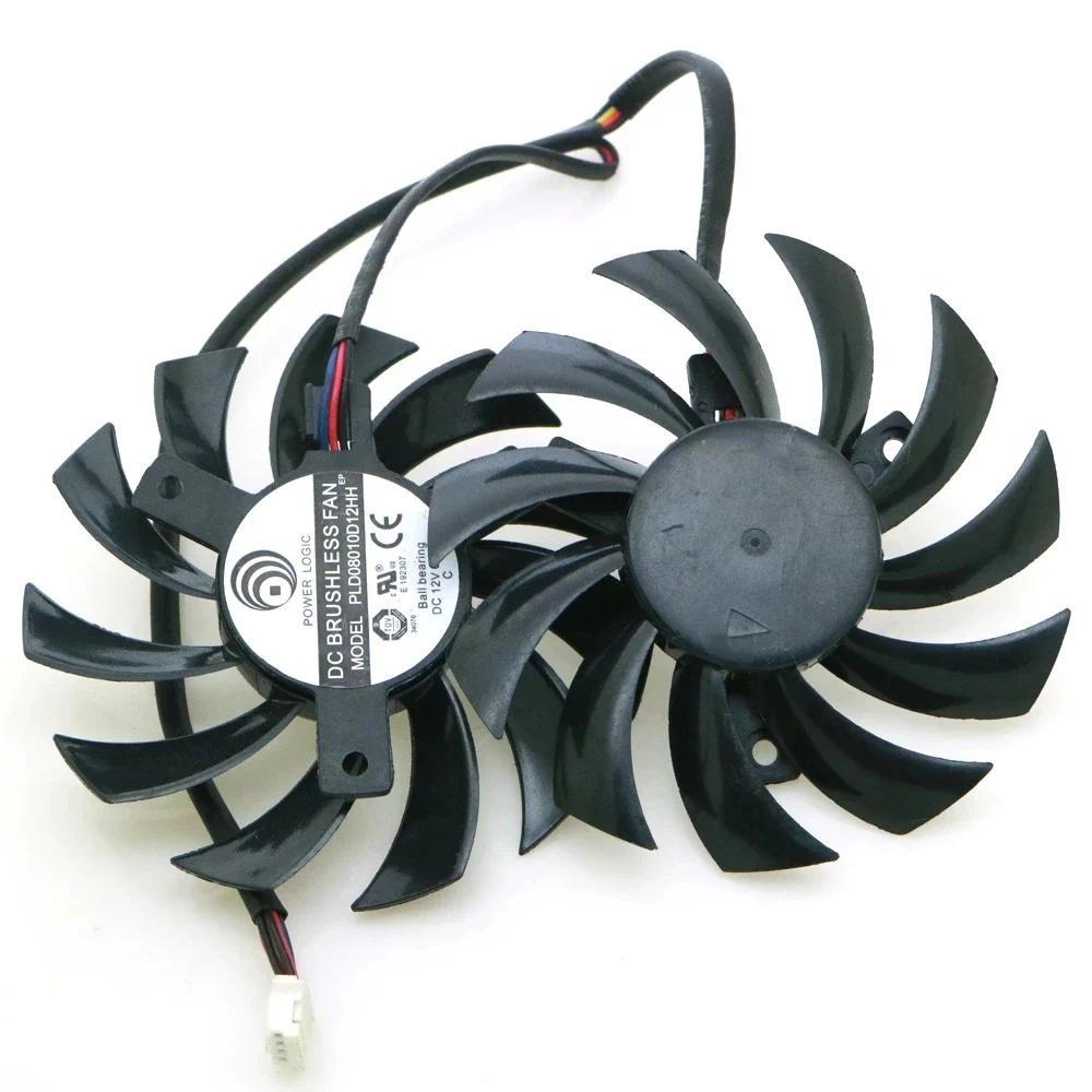 PLD08010D12HH 74mm 40*40*40mm DC12V 0.35A 4wire 4pin VGA Fan For DATALAND R7 260X Fan