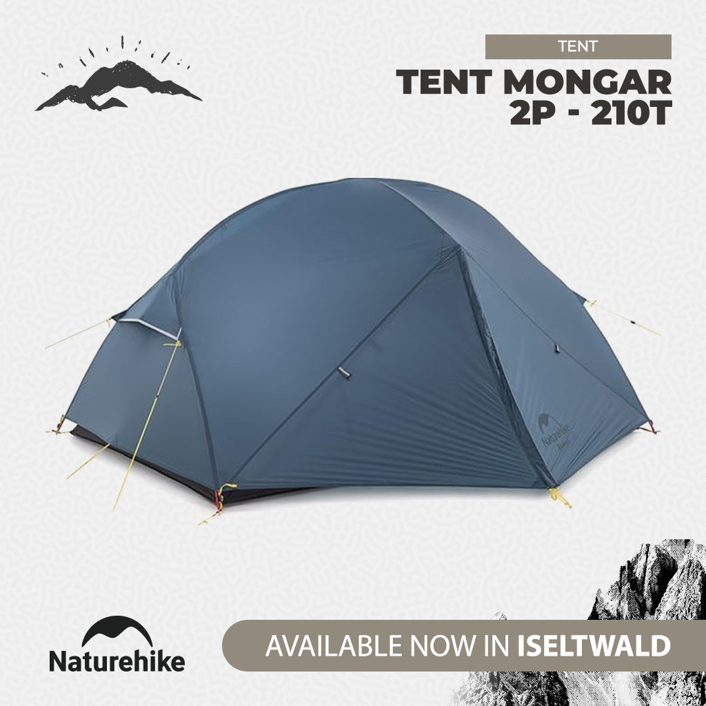 Naturehike Tenda Mongar Base Pro 1P 2P 3P CNK2650WS014 Tenda Ultralight Hiking Tent 1 2 3 Orang CNK2