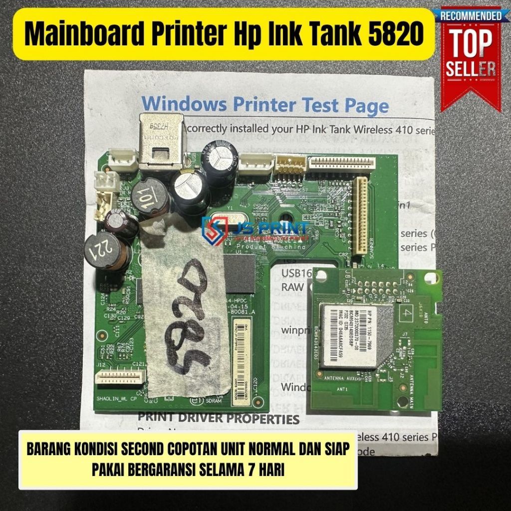 Mainboard Printer Hp Gt5820 Wifi