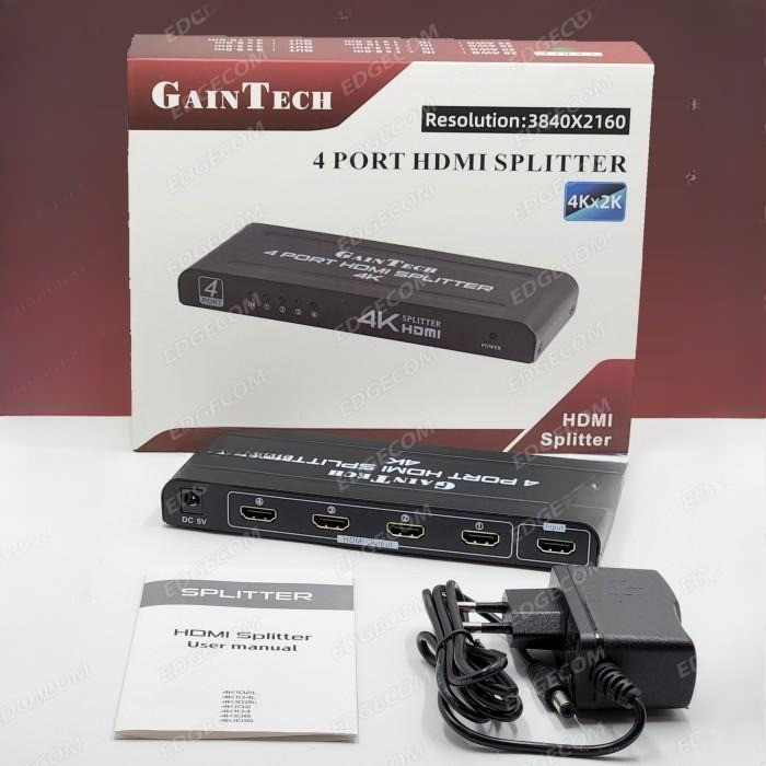 GAINTECH HDMI SPLITTER 2 PORT / 4 PORT / 8 PORT