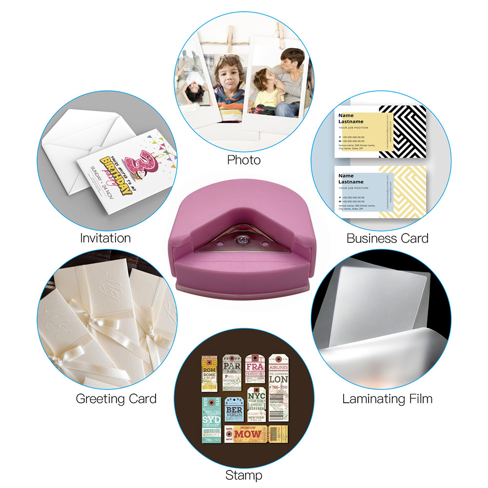 R4 Small Corner Rounder Sharp Corner Trimming Paper Puncher Round Corner Punch Corner Cutter Trimmer