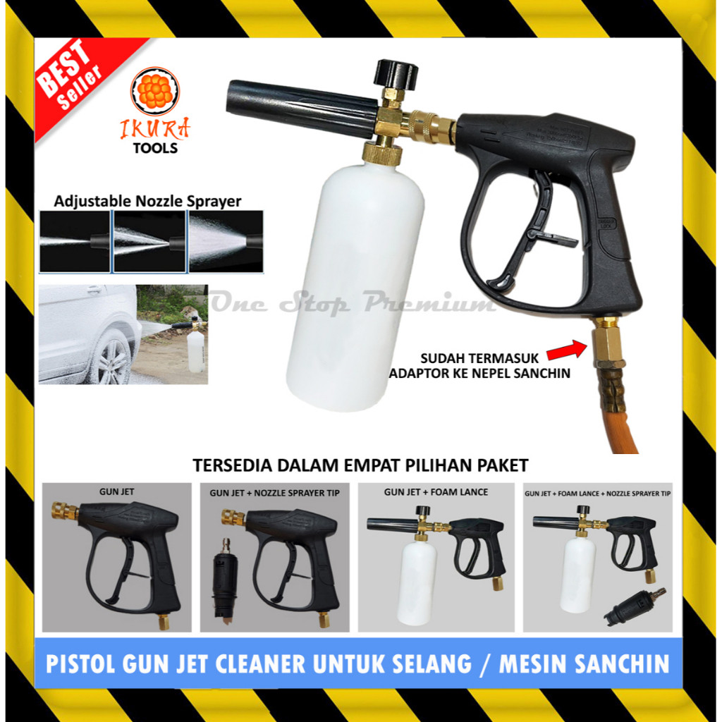 SIXSHOP ALAT GAGANG PISTOL TEMBAKKAN SEMPROTAN GUN STIK STICK SANCHIN TEKANAN TINGGI HIGH PRESSURE W