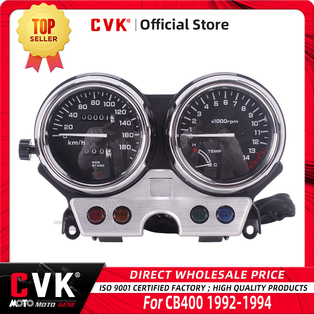 CVK trument Assembly Gauges Meter Cluster Speedometer Odometer Taometer For HONDA CB400 1992 1993 19