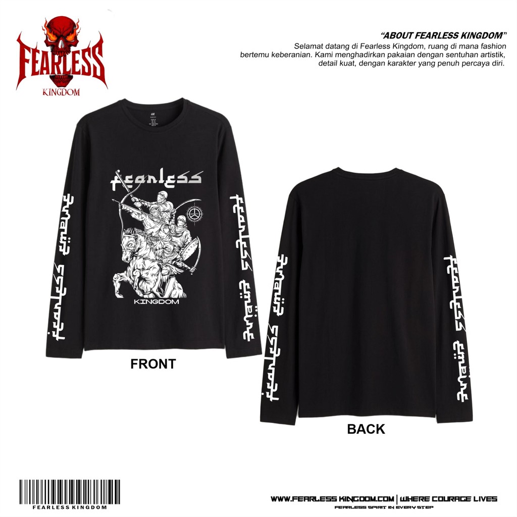 Kaos Longsleeve Netral Desert Brotherhood Motif Kuda Model Lengan Panjang Casual Sablon DTF Premium 