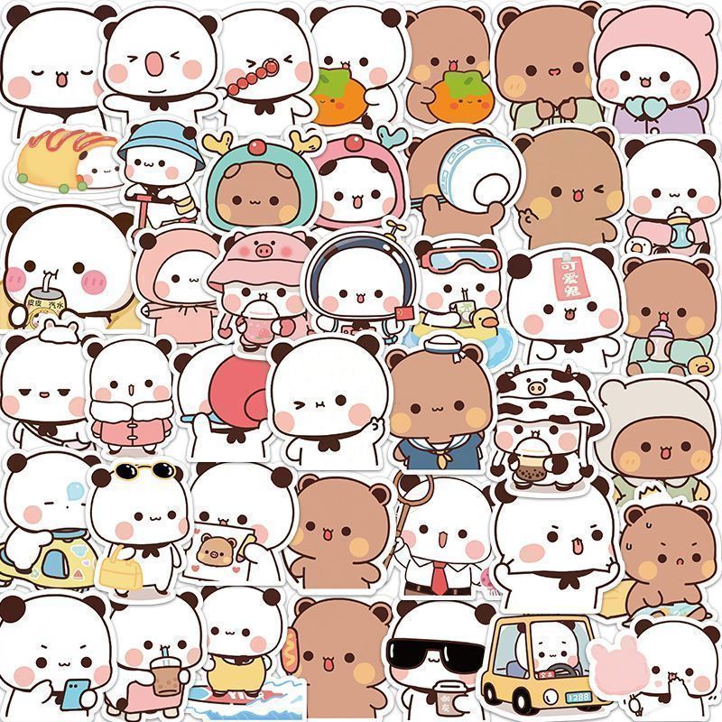 STICKER LUCU / COD 1 SET ISI 60 DAN 100 LEMBAR KEPING STIKER LUCU KARTUN KAWAII CUTE FREE BOX / STIK
