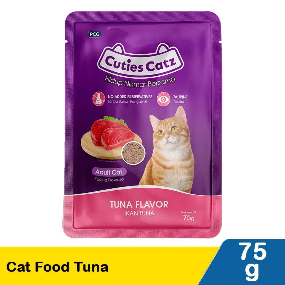 CUTIES CATZ CAT FOOD TUNA 75g