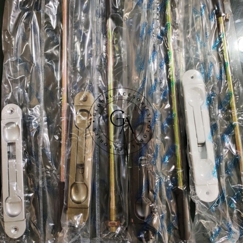 Flush Bolt Pintu Dekson / Grendel Tanam Aluminium