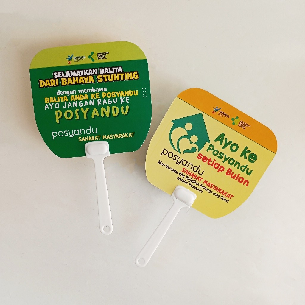 Kipas Posyandu -  Kipas Ayo Ke Posyandu - Posyandu ILP -  Isi 10 Pcs