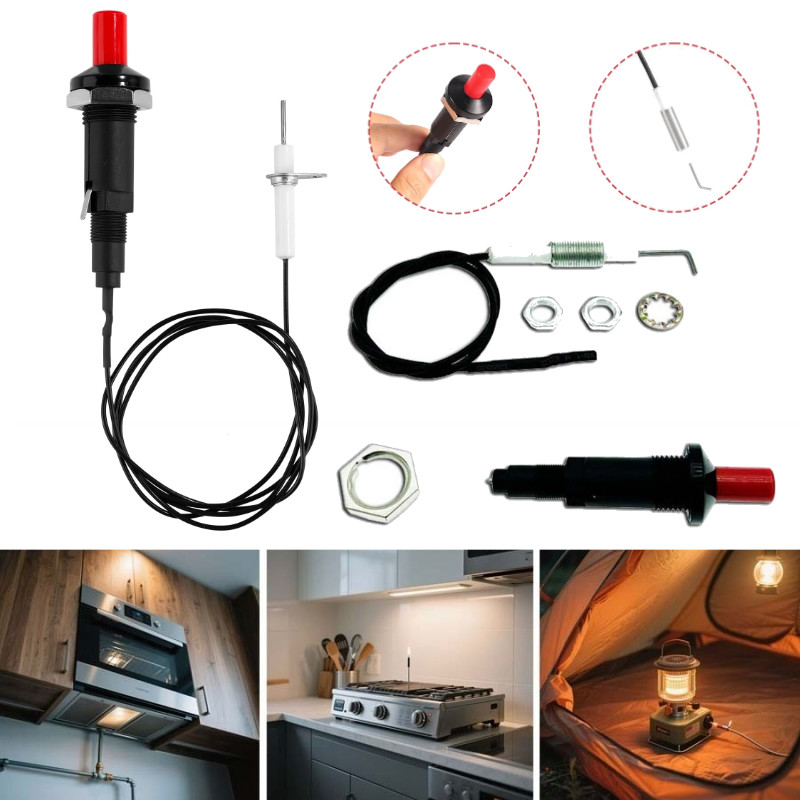 Pematik Kompor /Ignition Piezo Plus Kabel /Ignition Burner Stove Oven