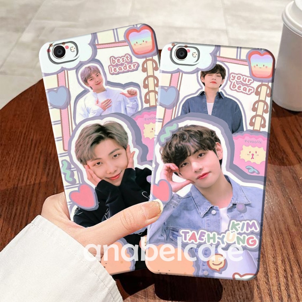 SOFTCASE Vivo v5/ V5S/  v5 +/ v5 lite/ y65/ y66/ y67/ v7/  V7+ /v9/y53 lama TERBARU Motif BTS - Case