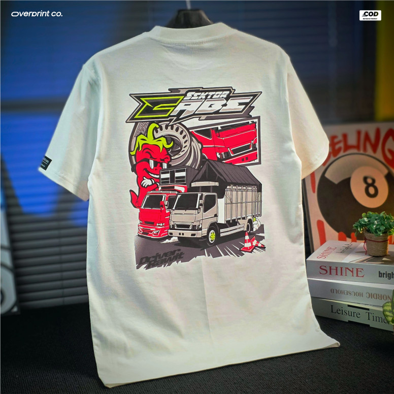 KAOS TRUK SEKTOR CABE DRIVER RAWIT | KAOS TRUK CABE TERBARU BAHAN KATUN COMBED TEBAL DAN HALUS