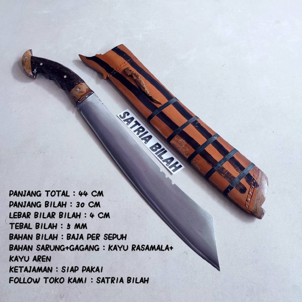 GOLOK Patimura Ukir SKM GOLOK khas asli cibatu jawabarat Serbaguna Fulltang Baja Per