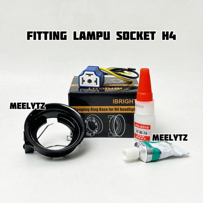 golok merchandise IBRIGHT - Fitting Lampu Socket H4 - IBRIGHT