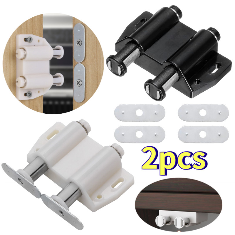 2pcs Magnet Pintu Lemari Dobel/Magnet Push Open Single Double Lemari Kaca Buffet/ Push Open Pintu / 