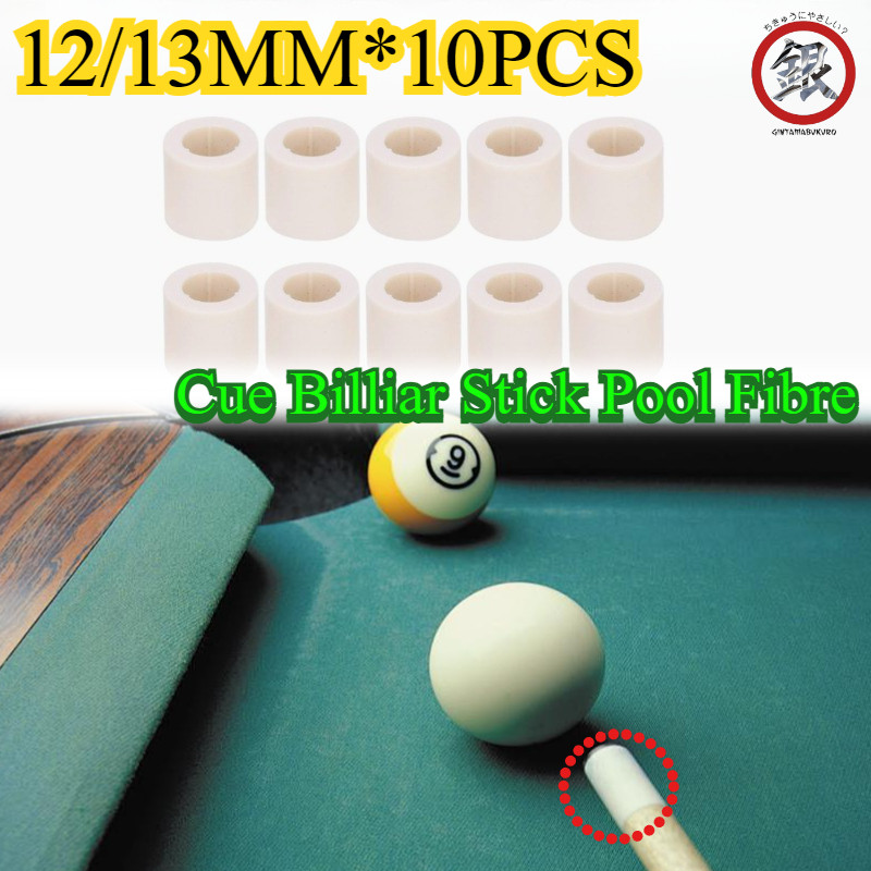 10pcs/bag 12mm/13mm Ferrule Billiard Cue / Ferul Stik Billiard/ Ferrule Billiard Pool Fibre Ferrule/
