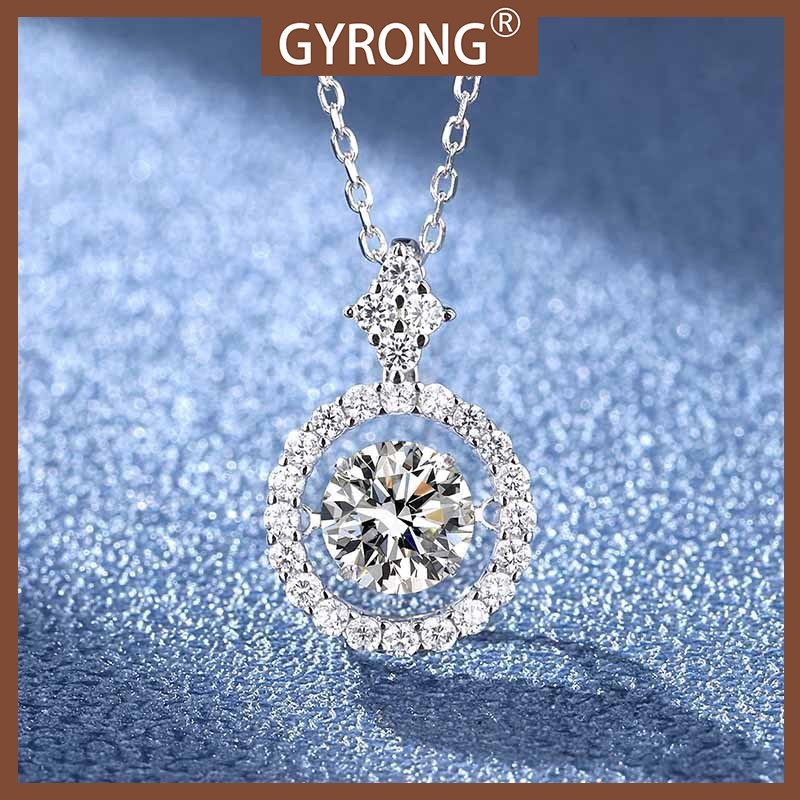 GYRONG Kalung Liontin Zircon 5A Perak 925