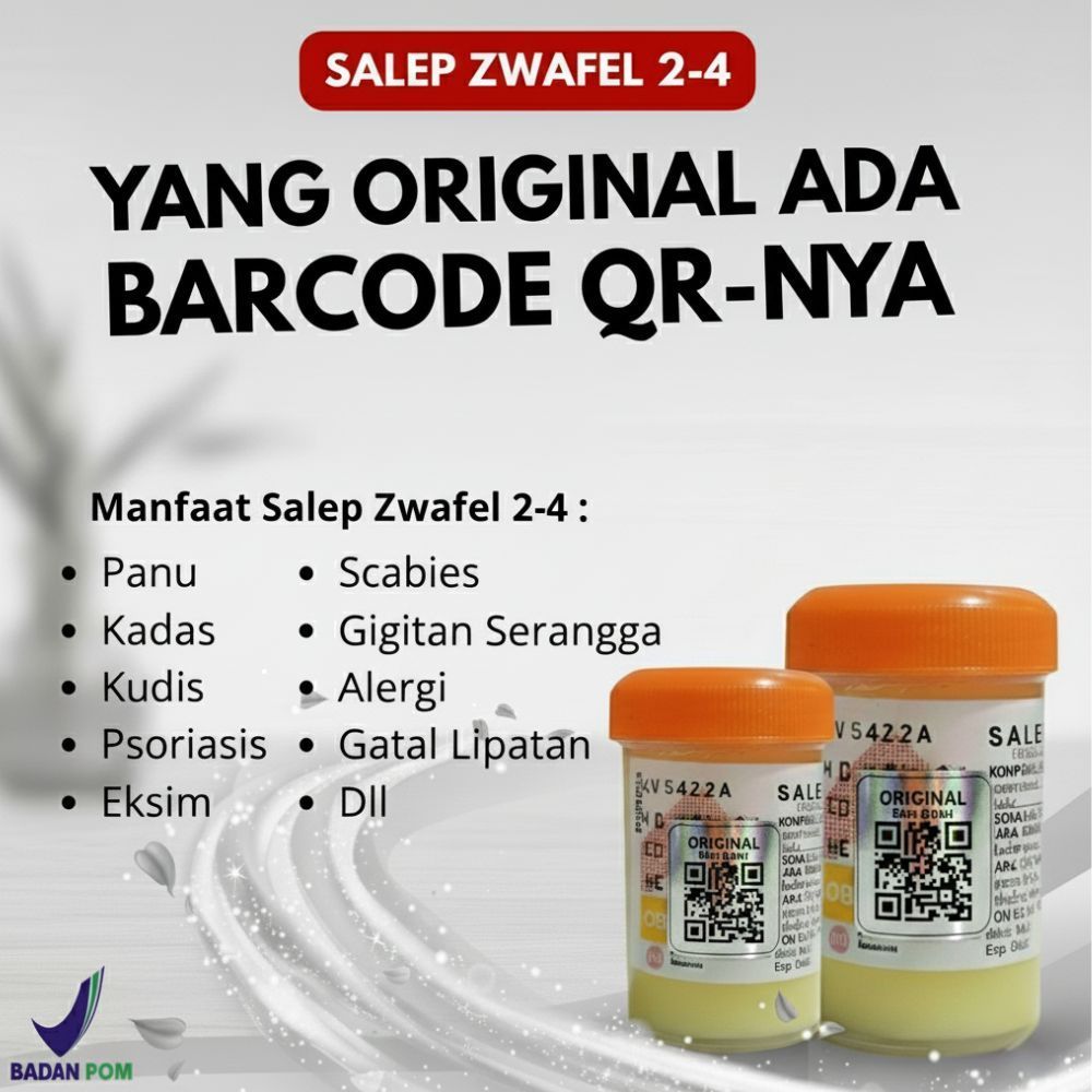 Obat Scabies Ampuh Salep Zwafel 2-4 Original BPOM Salep 24 Gatal Selangkangan Panu Kadas Kurap Kudis