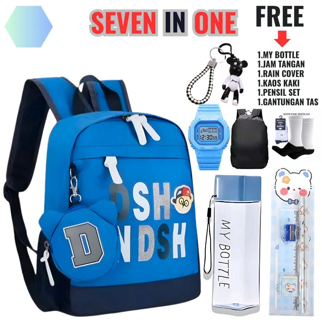 MBS - TAS RANSEL SEKOLAH ANAK TK-SD TAS ANAK LAKI LAKI PEREMPUAN FREE DOMPET COIN