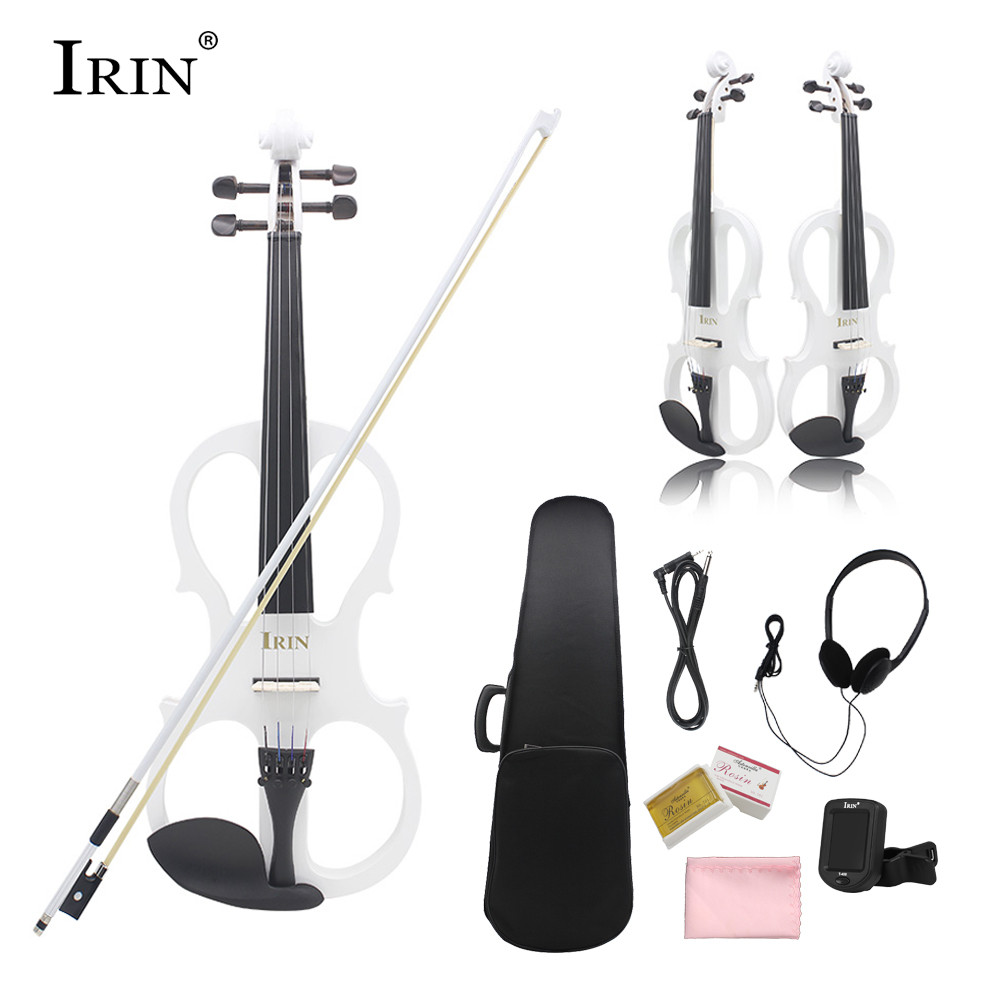 IRIN Violin Electric Professional 4/4 Electroacoustic Violin for Beginner Electric Silent Violin wit