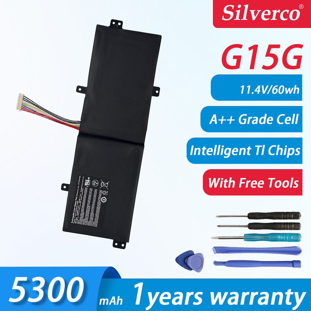 G15G 11.4V 60WH Laptop Battery For ThundeRobot 911 Targa T6A T6C T5TB T6D GIGABYTE SabrePro 15-W8 MA