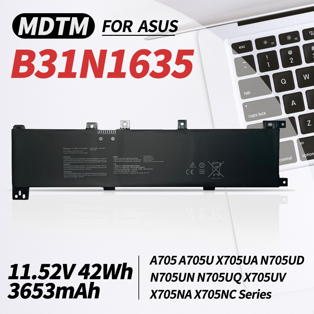 B31N1635 Battery for ASUS VivoBook Pro 17 X705 F705 M705 N705 A705 R702 X705U X705UA X705UB X705UF X