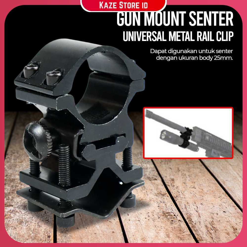 Lediland Gun Mount Senter Universal Metal Rail Clip - LH99