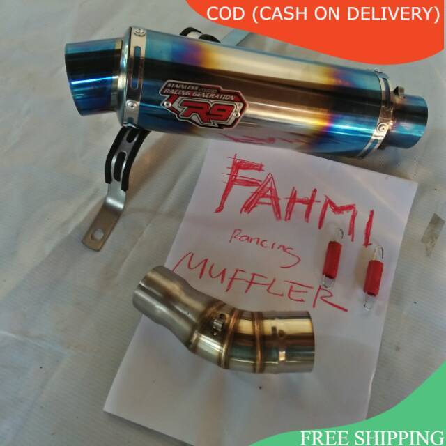 R9 SLIP ON EXHAUST NINJA 250 CARBON NINJA FI NEW NINJA 2018