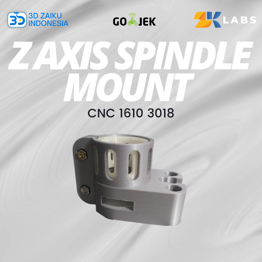 ZKLabs CNC 1610 3018 Z Axis Spindle Mount Up Bracket Clamp Clem Motor