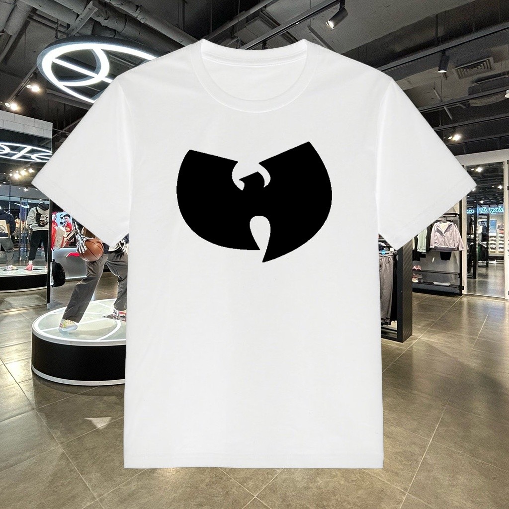 Kaos Wu-Tang Clan Minimalist Basic Tee Hitam Putih Baju Santai Adem Simple Mudah Di-mix n Match