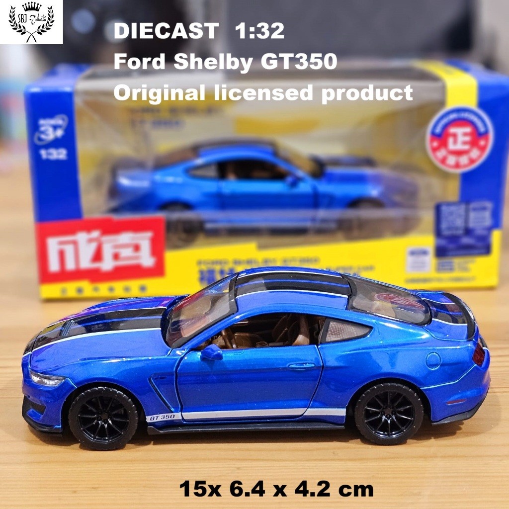 (Bunnie28 store) Diecast Mobil FORD MUSTANG GT350 original licensed product lisensi original CCA