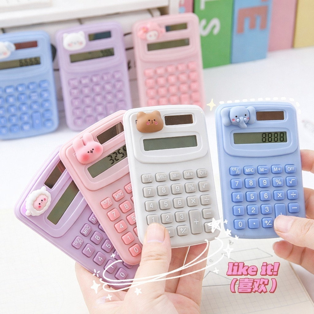 [GROSIR ATK] KALKULATOR MINIMALIS 8 DIGIT  3D / CALCULATOR FOR SCHOOL