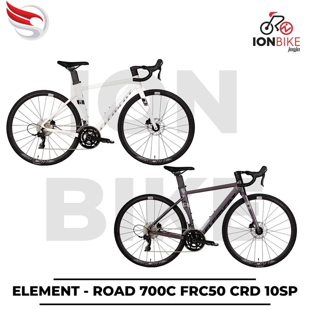 Sepeda Balap 700c Element FRC50 CRD 2x10 Speed Alloy Clean Look Hydrolik - Roadbike Dropbar Terbaru 