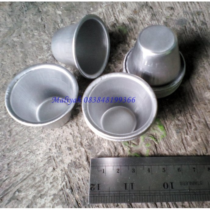 cetakan kue mini talam kue mangkok kukus bahan almunium