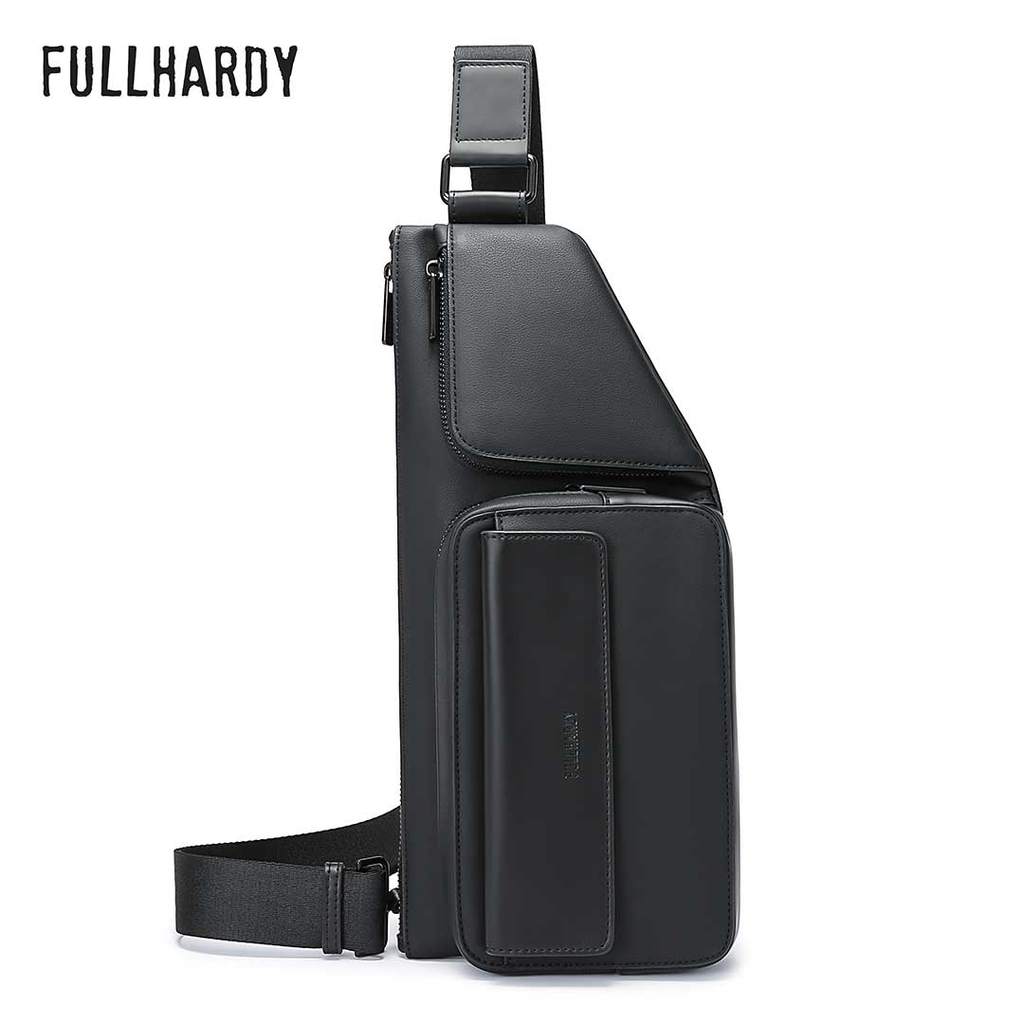 Fullhardy Valor Crossbody Bag Tas Selampang Kulit Pria