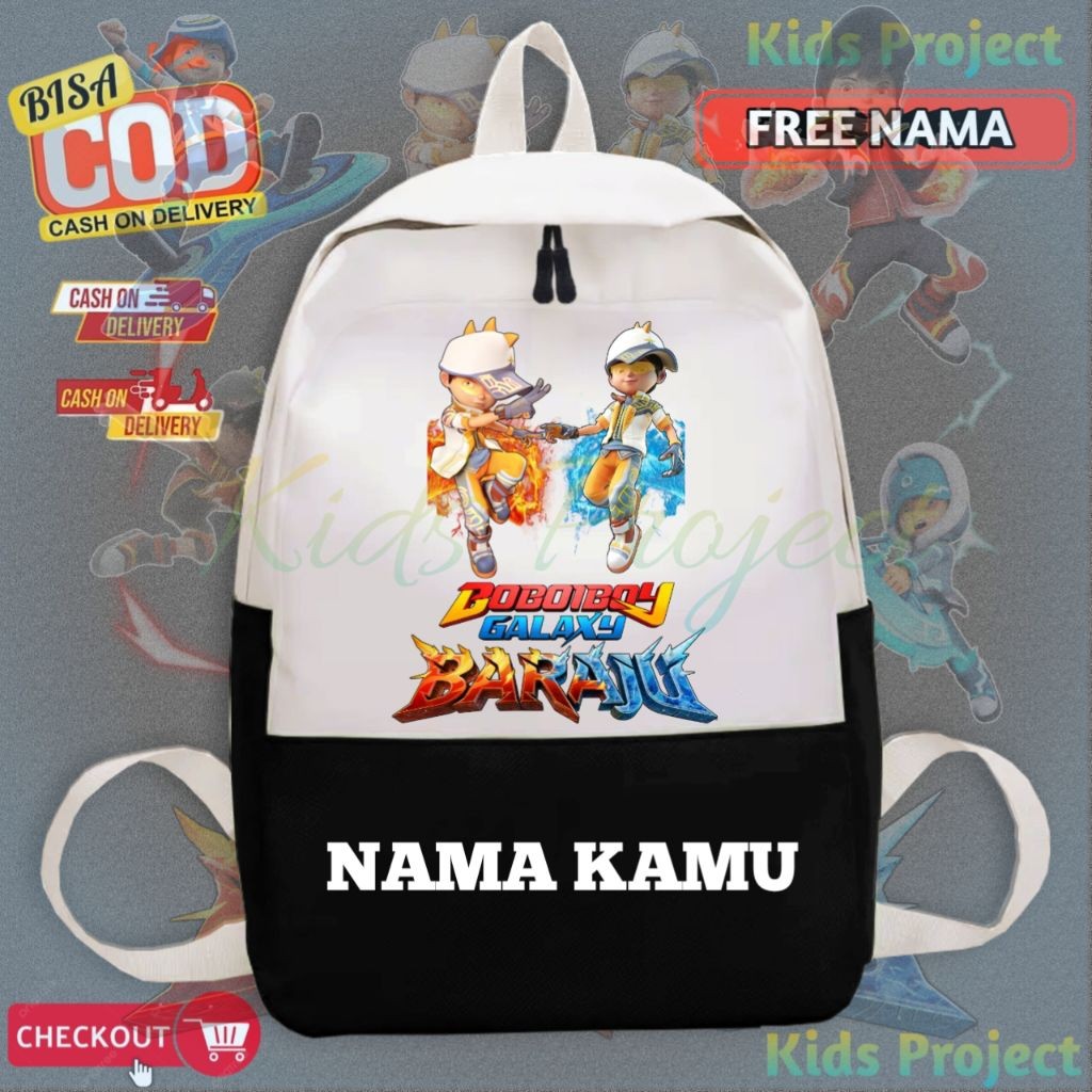 Tas Boboiboy Galaxy Baraju Tas Ransel Anak Boboiboy Solar BOBOIBOY GALAXY BARAJU Tas Anak Sekolah TK