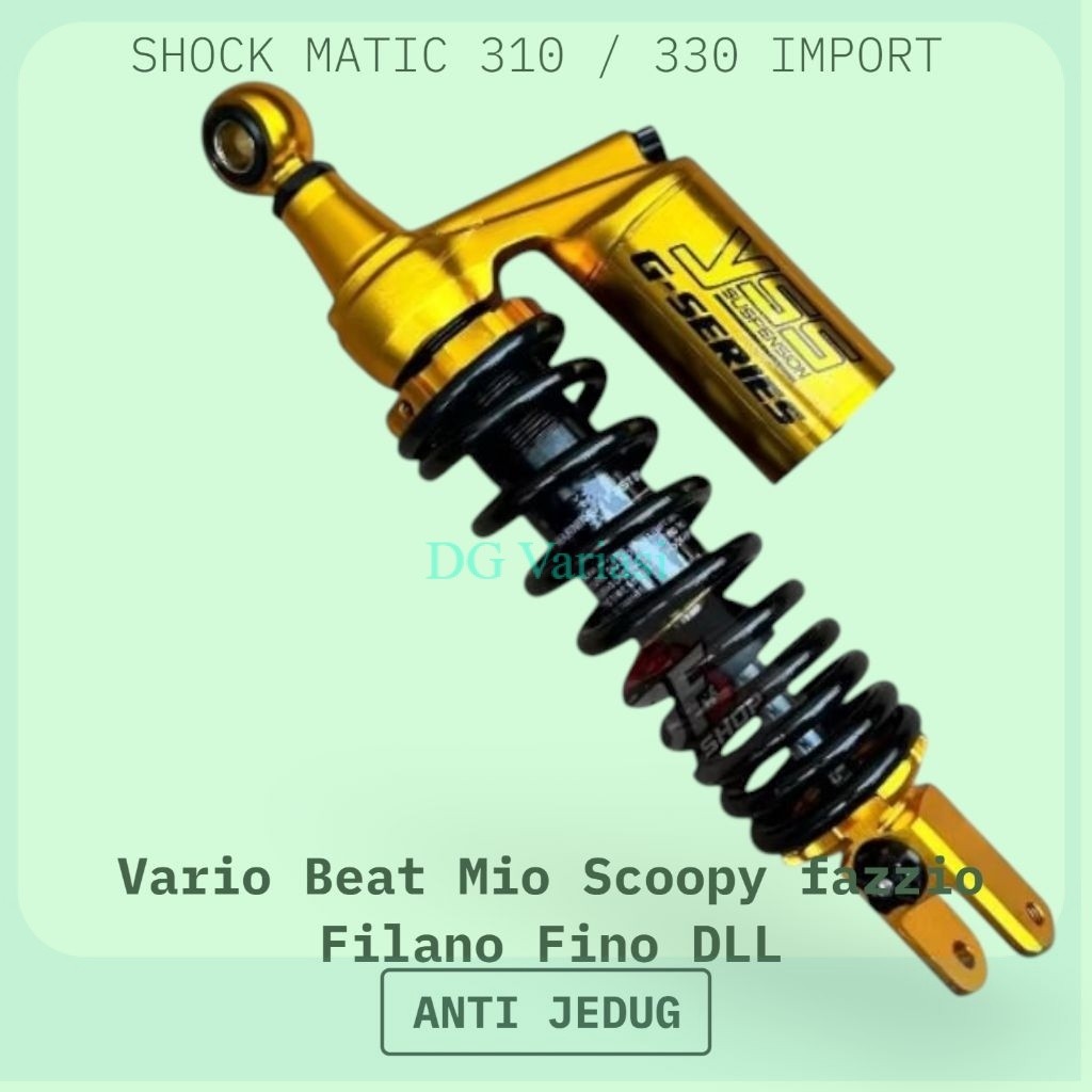 Termurah Shockbreaker Belakang Hitam Tabung Gold Vario 125 Vario 150 Tabung Modelcopy YSS G SERIES U