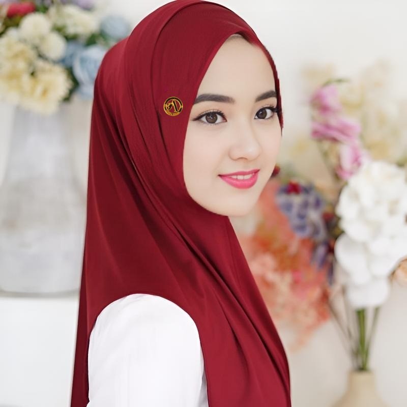 MARISA - HIJAB TERBARU HIJAB INSTAN DAILY BAHAN JERSEY  SIZE L