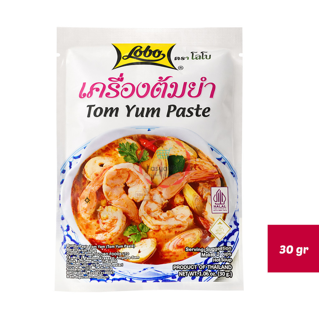 Lobo Tom Yum Paste 30gr HALAL Pasta Tom Yam - Fasyanita Online Fresh Mart Denpasar - TBK