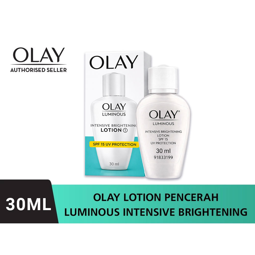 Olay Luminuous Intensive Brigthening Lotion SPF 15 UV Protection Niacinamide Cream Skincare Brighten