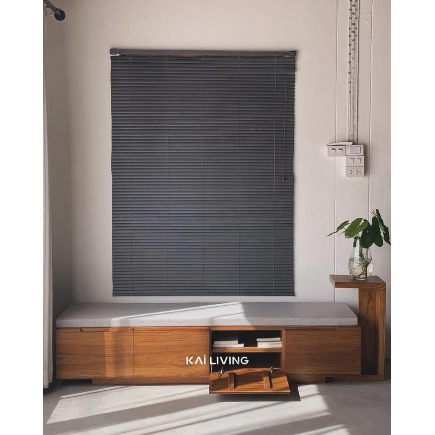 bangku sofa storage modern kayu jati finishing stool bench lemari kabinet multifungsi buffet laci mi