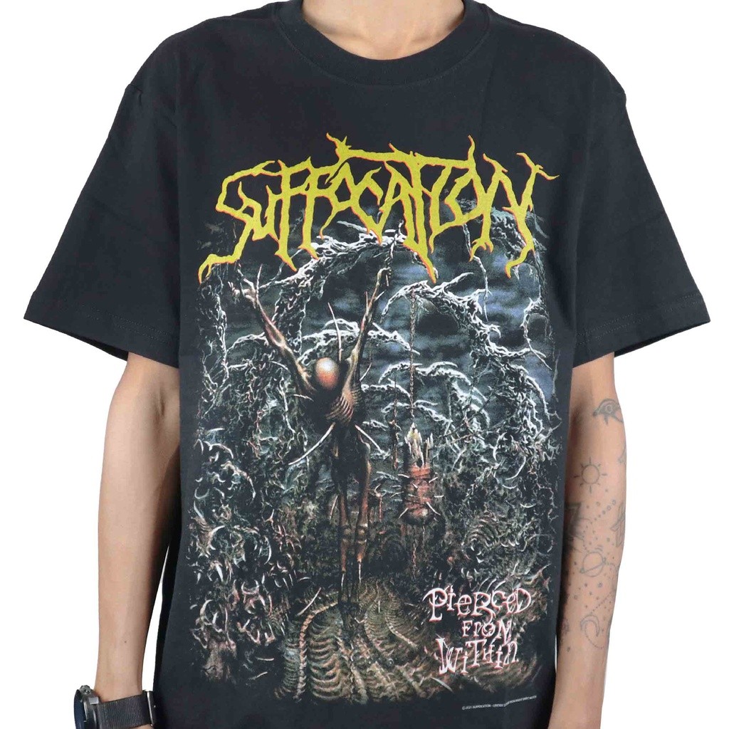 Original Suffocation - Pierched Tshirt Kaos Pria