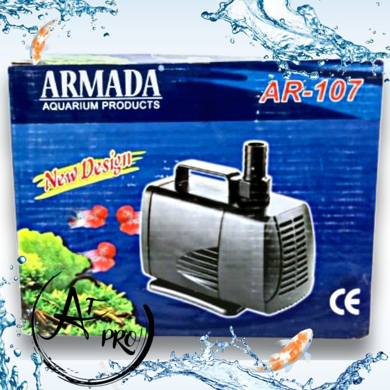 Pompa kolam hidroponik ARMADA AR 107 Submersible Pump