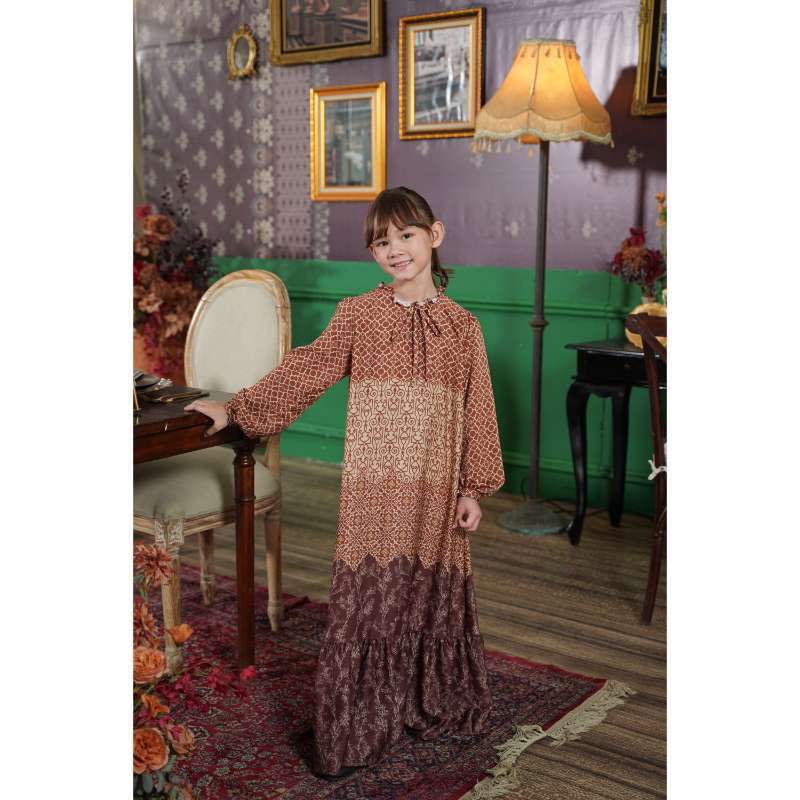 Heaven Lights Kids Mahira/Oman Dress - Cinnamon