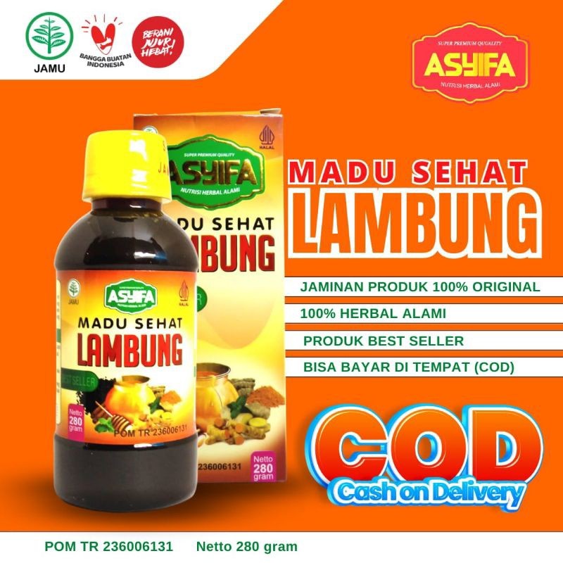 Madu sehat lambung asyifa garansi 100% ORI spesial gerd - maag dan asam lambung