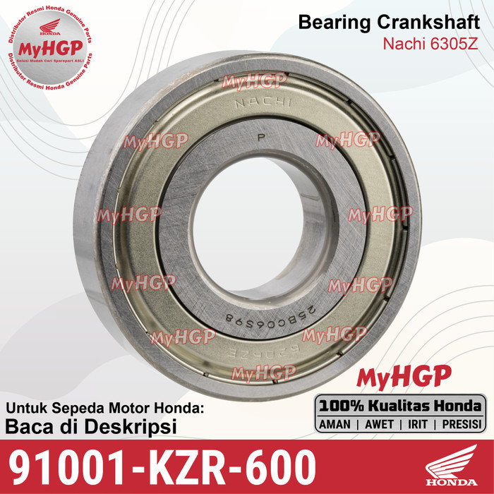 91001KZR600 Bearing/Laher Krukas Kanan 6305Z Vario 125 150 FI eSP PCX 150 ADV 150 Revo AT 91001-KZR-