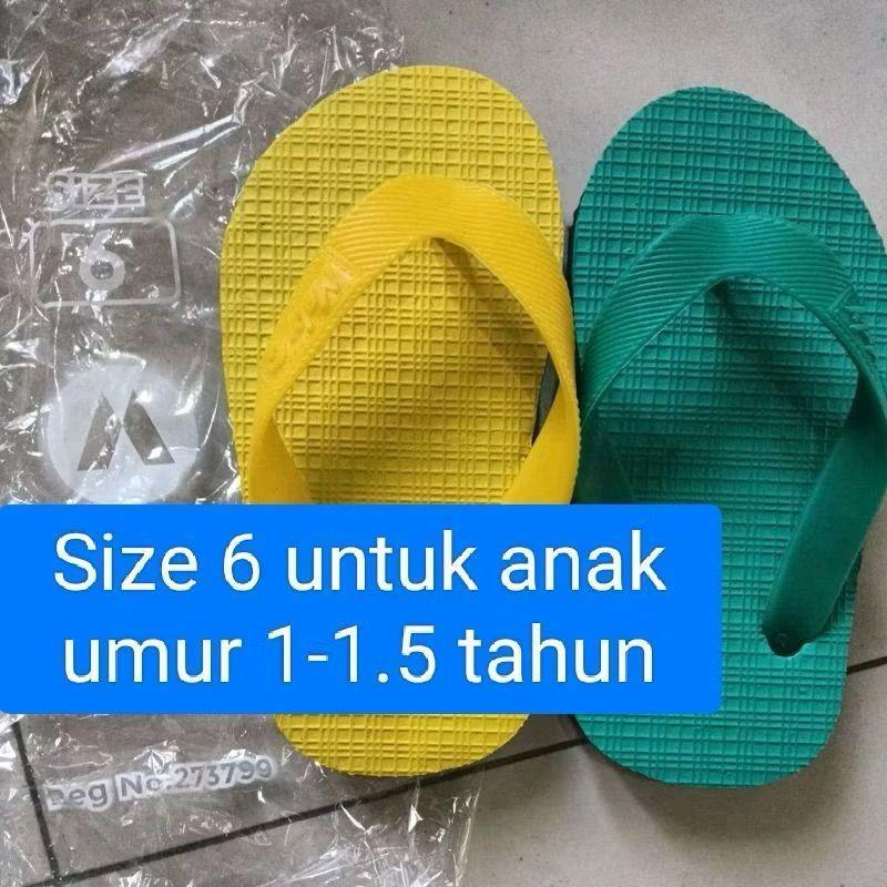 (1 PACK ) GROSIR Sandal Melly Mely Ukuran 6 - 10.5 Nyaman Pria Wanita Harian / Sandal Jepit Anak Cew