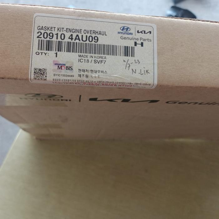 Packing Set Hyundai H1 Mesin A1 Gasket Paking Perpak Set Hyundai H1 Mesin A1 - Asli  Hyundai  GOODS