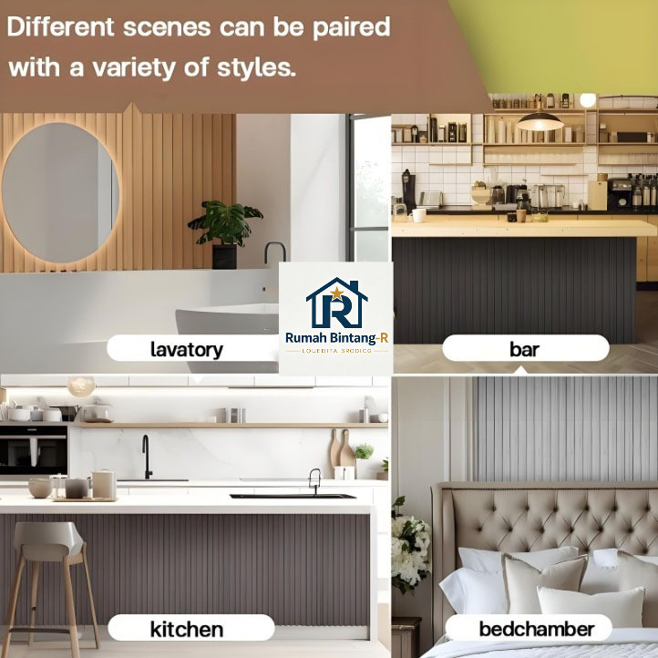 WPC Wall Panel 3 Meter Dekorasi Dinding Wpc Panel Dinding Wallpanel pvc Dinding Wood Panel Wpc