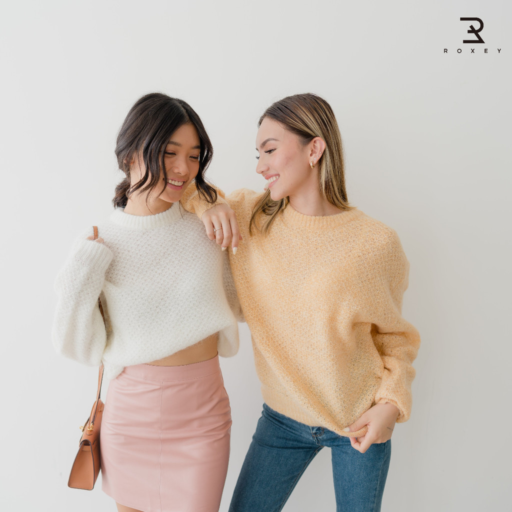 Lila Furl Sweater Women / Sweater Rajut Premium Untuk Musim Dingin Material Bulu Domba