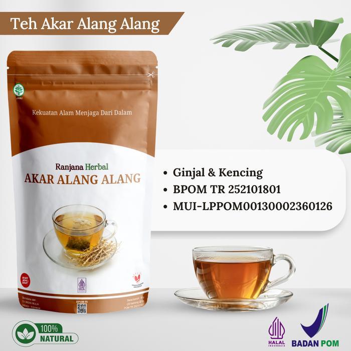 Ranjana Herbal Teh Akar Alang Alang BPOM Halal Obat Kemih Prostat Kencing Netes Berbusa - Teh Akar A